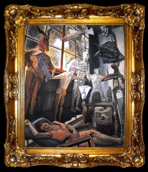 framed  Diego Rivera Dream, ta009-2